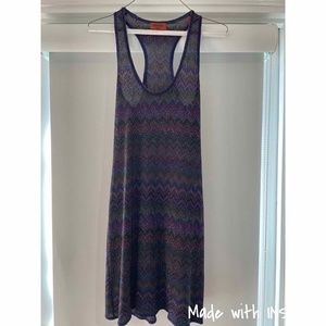 MISSONI MARE CHEVRON MINI TANK DRESS SIZE 40